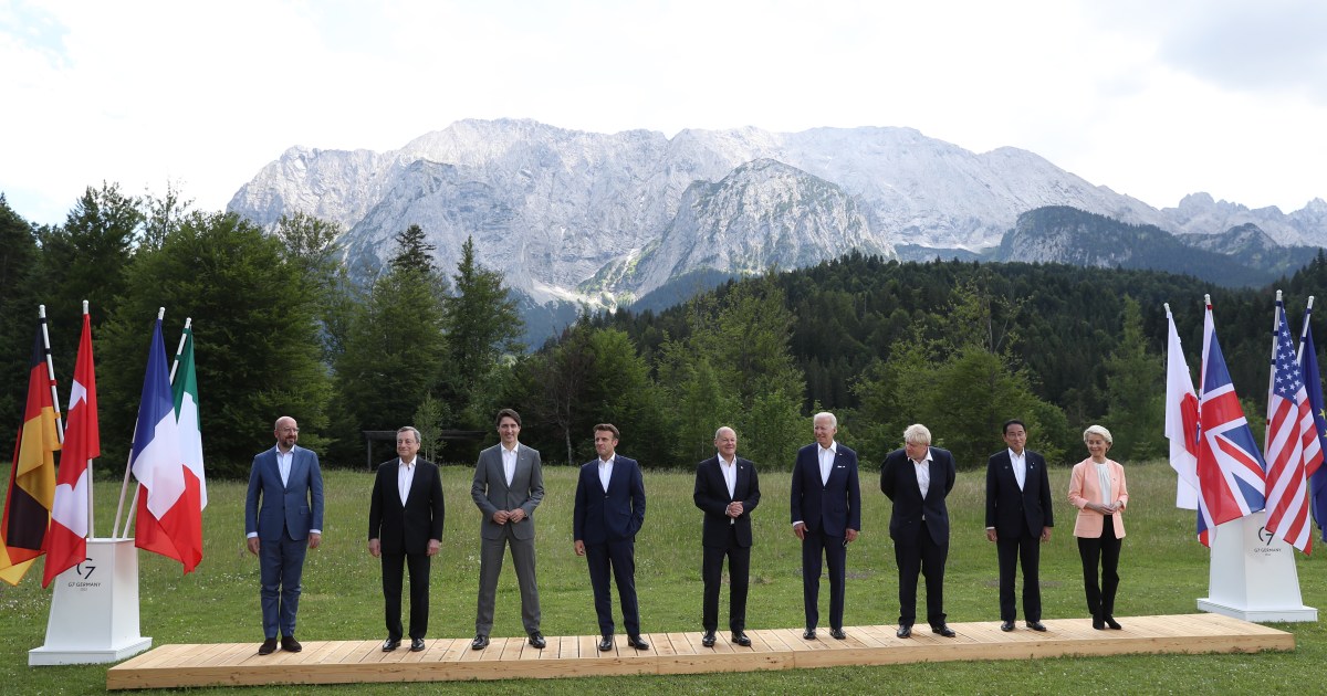 G7 leaders wrap up summit, pledge tougher action against Russia