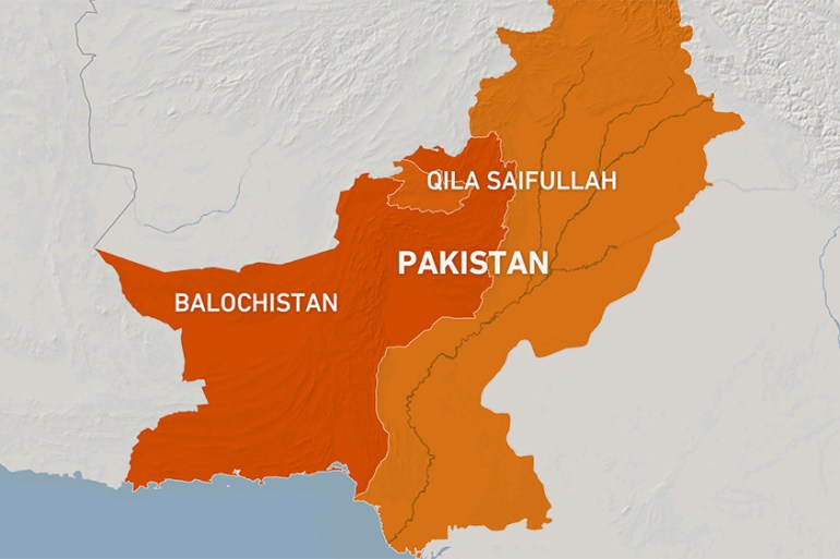 Qila Saifullah, Balochistan, Pakistan map