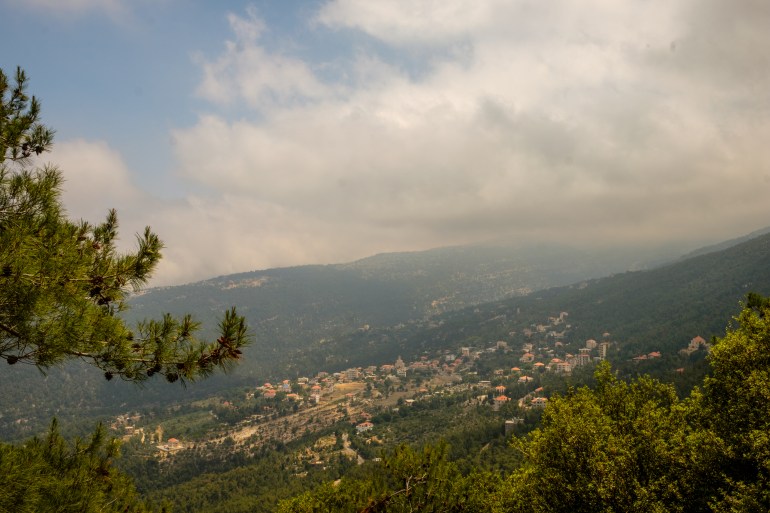 The view from the village of Mazraat el-Toufah across from Mizyara and south of Ehden