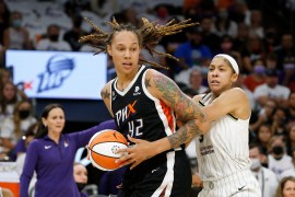 Brittney Griner has been detained since February 17 when Russian authorities said she had vape cartridges containing cannabis oil in her bag [File: Ralph Freso/AP]