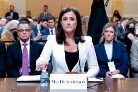 Cassidy Hutchinson, former aide to Trump White House chief of staff Mark Meadows, testifies before the January 6 committee, June 28, 2022 [Andrew Harnik/AP Photo pool]