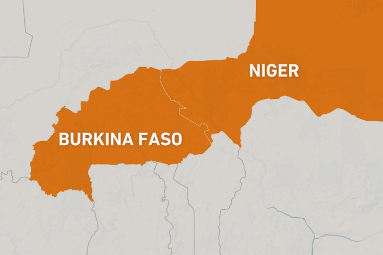 Niger-Burkina Faso map