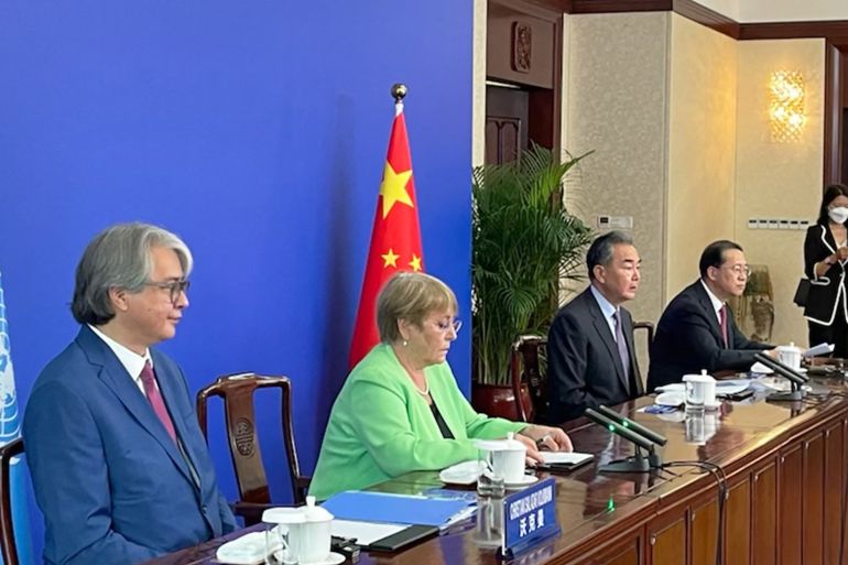 Xi Jinping and Michelle Bachelet spoke over a video link