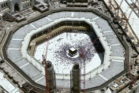 A picture taken on July 4, 2022 shows a general view of the Kaaba