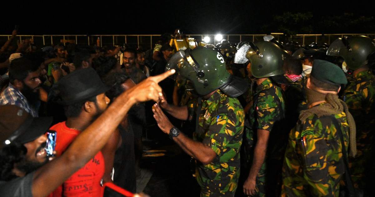 مداهمات عسكرية على معسكرات الاحتجاج في سريلانكا واعتقال قادة |  أخبار المظاهرة