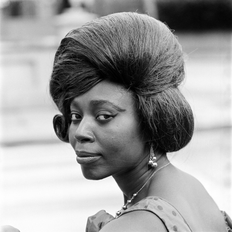 Portrait of a Ghanaian woman in London in the 1960s