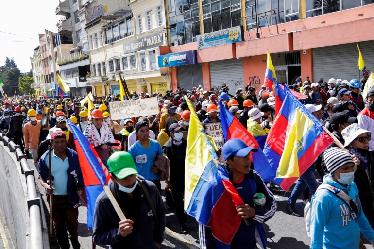 Ekvador'da Protesto