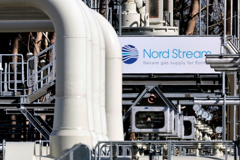 Pipes of Nord Stream 1 pipeline.