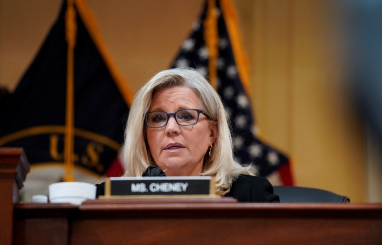 Vice Chair Liz Cheney speaks during the January 6 hearing on July 12