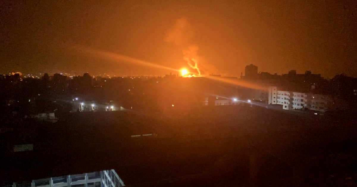Израел нанася въздушни удари по ивицата Газа, но няма съобщения за ранени |  Новини от Газа