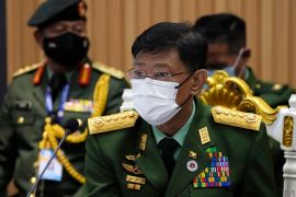 Myanmar&#39;s Defence Minister Mya Tun Oo has been invited to attend the forthcoming ADMM-Plus meeting in Bangkok, Thailand [File: Heng Sinith/AP Photo]