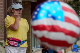 Authorities say a gunman fired a &#39;high-powered rifle&#39; on a parade in Highland Park, a community of about 30,000 residents some 40km (25 miles) north of Chicago, sending hundreds of attendees fleeing [Nam Y Huh/AP Photo]
