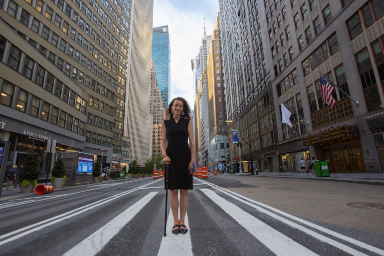 Former New York City Council candidate Rebecca Lamorte poses for a photo in New York City, New York, United States.