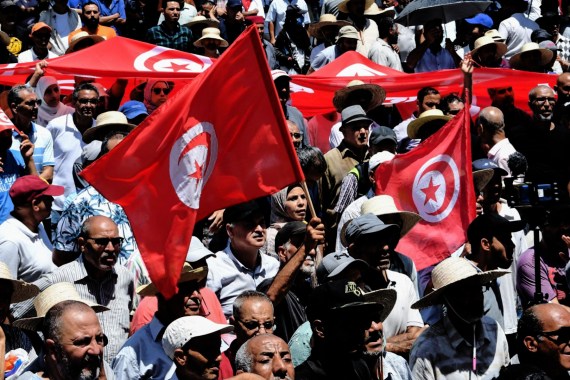 Rally in Tunisia