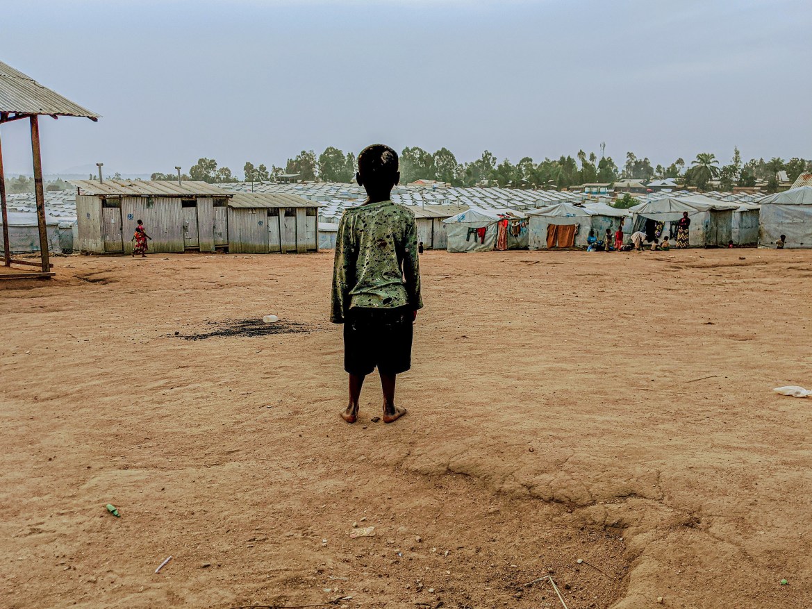 Kigonze IDP site in the town of Bunia.