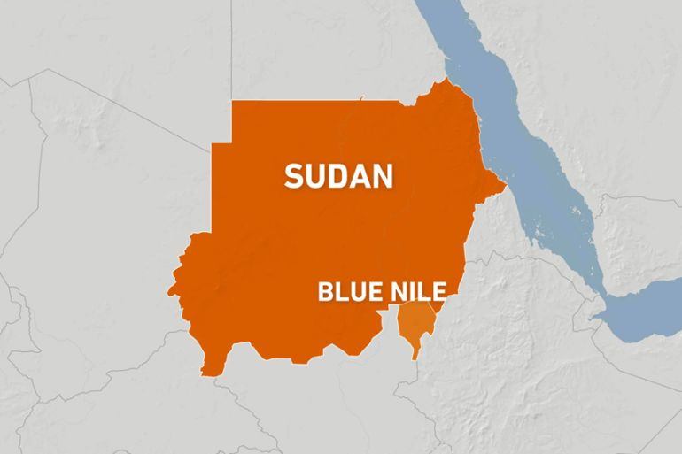 Sudan Blue Nile State map