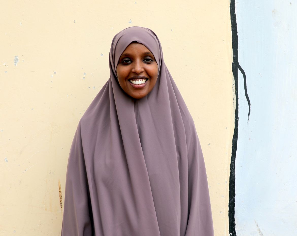 29 year-old Jamila Rashid works for the Kenyan Government as a Children's officer in Garissa county.