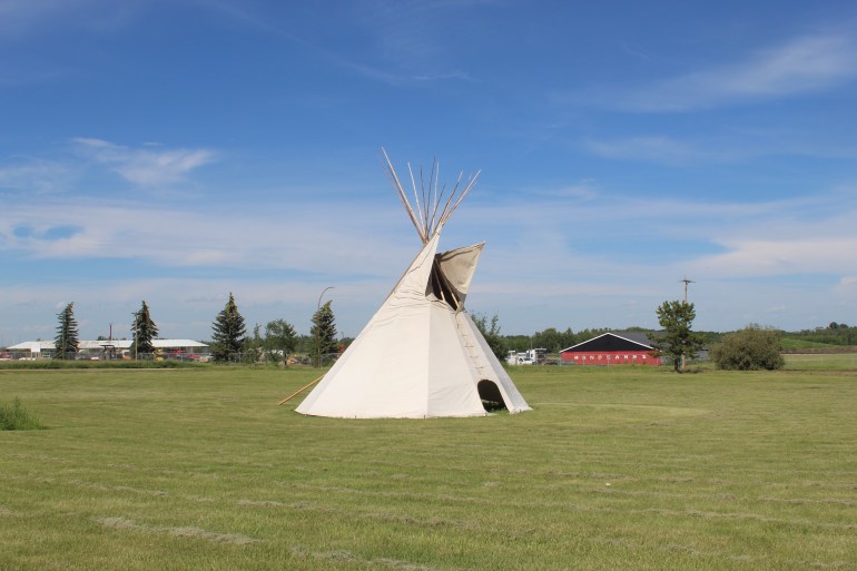 The site of the former Ermineskin Indian Residential School 