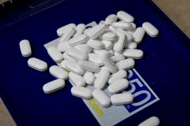Tablets of the opioid-based Hydrocodone at a pharmacy in Portsmouth, Ohio