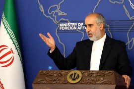 Iran&#39;s foreign ministry spokesman Nasser Kanani holds a news conference in Tehran [File: Atta Kenare/AFP]