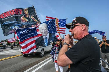 Supporters of former US President Donald Trump