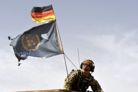 A German soldier patrols the route from Gao to Gossi, Mali [File Seyllou/AFP]