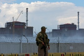 The Zaporizhzhia nuclear plant was captured by Russian troops in early March but it is still being operated by Ukrainian staff [File: Alexander Ermochenko/Reuters]