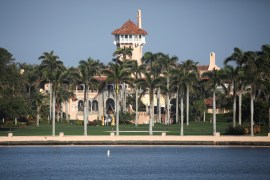 FBI agents entered former US President Donald Trump&#39;s Mar-a-Lago resort, where he lives [File: Marco Bello/Reuters]