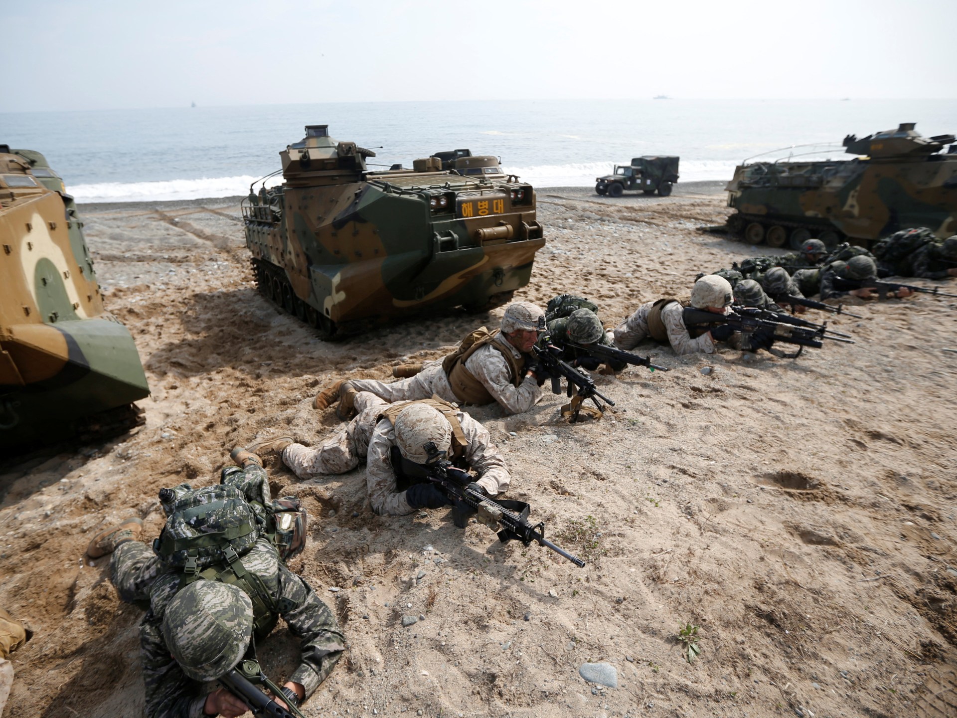 미국과 한국, 몇 년 만에 최대 규모의 군사 훈련 시작 |  군사 뉴스