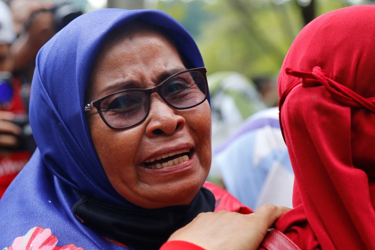Un susținător al fostului prim-ministru malaezian Najib Razak.