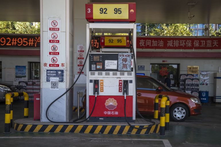 A PetroChina gas station in Beijing, China.