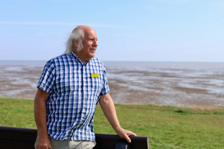 Malcolm Newell, 73, has been living in his home on the cliff of Eastchurch for over 20 years.