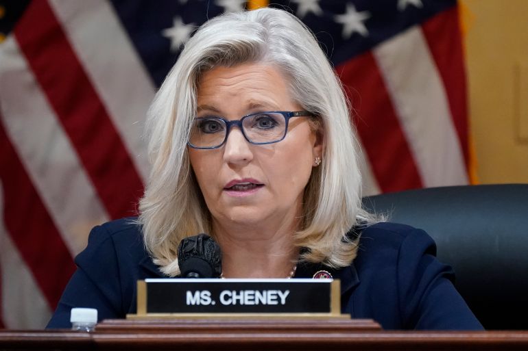 Liz Cheney sits in Congressional hearing