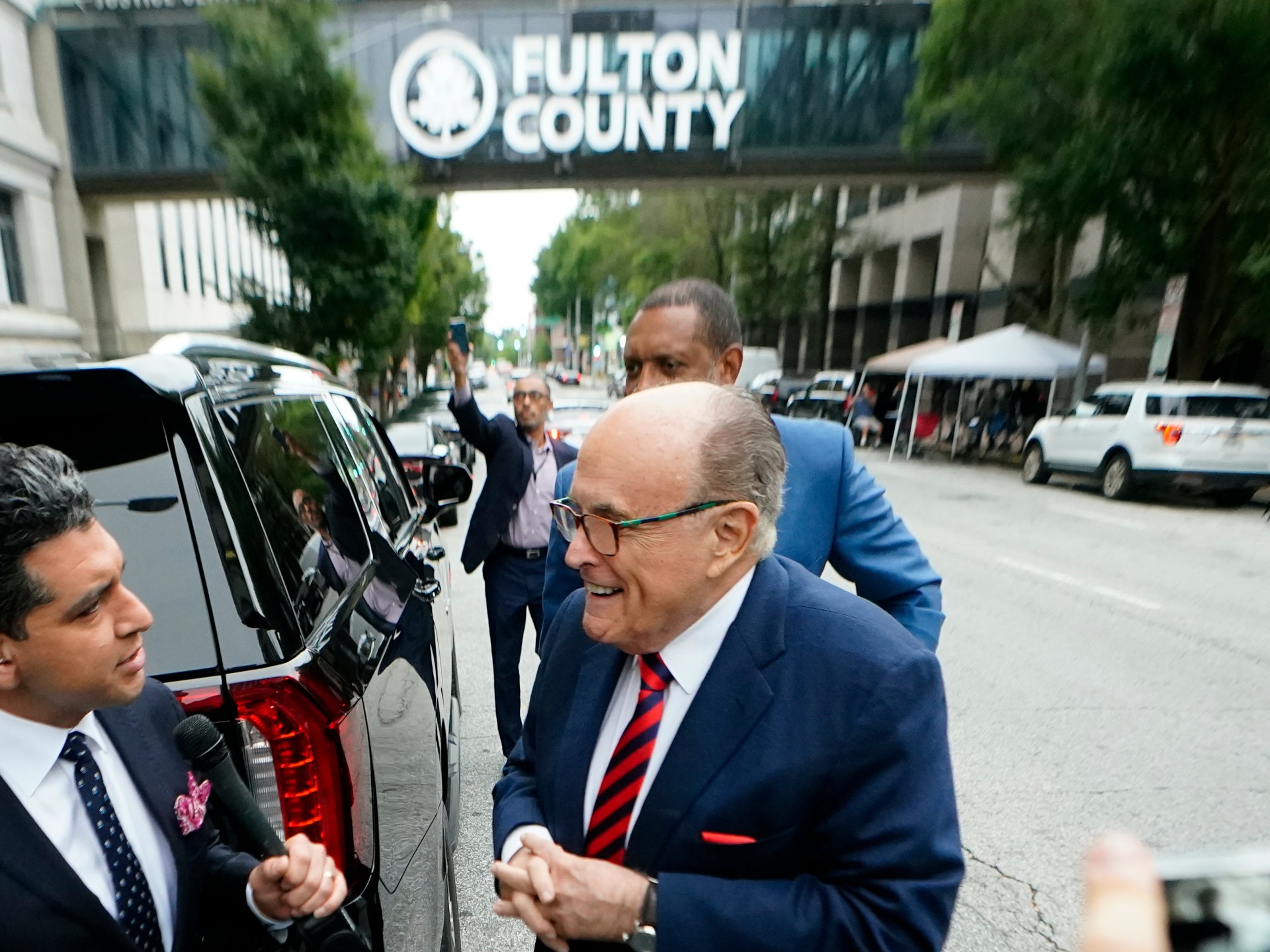 Rudy Giuliani arrives to testify in Georgia 2020 election probe