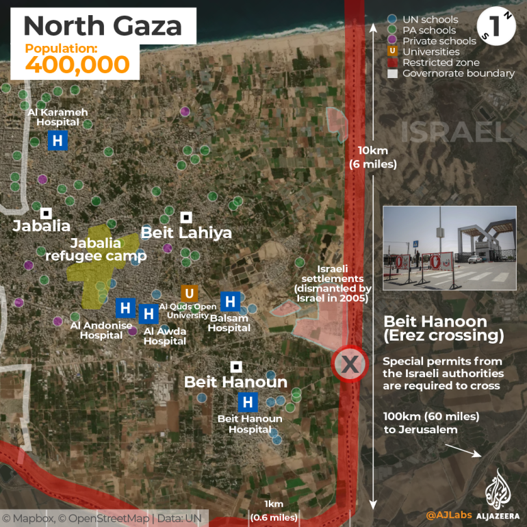 ETKİLEŞİMLİ: Kuzey Gazze haritalaması