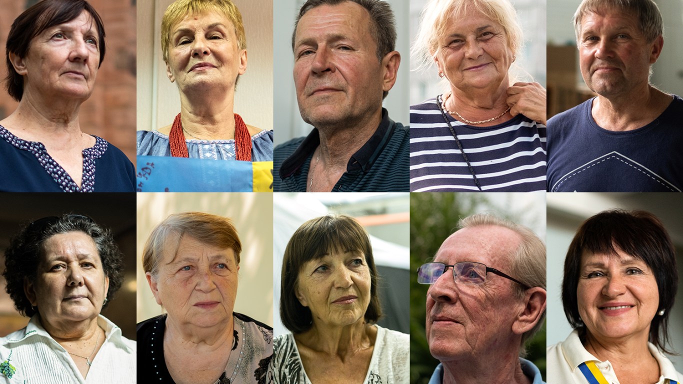 Elderly Ukrainians