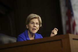 Senator Elizabeth Warren&#39;s criticism centres around financial disclosures for 2020 that showed trading by some Fed officials during a time when the US central bank was heavily involved in policy aimed at buffering the economy from a pandemic-induced downturn [File: Kevin Dietsch/Getty Images]