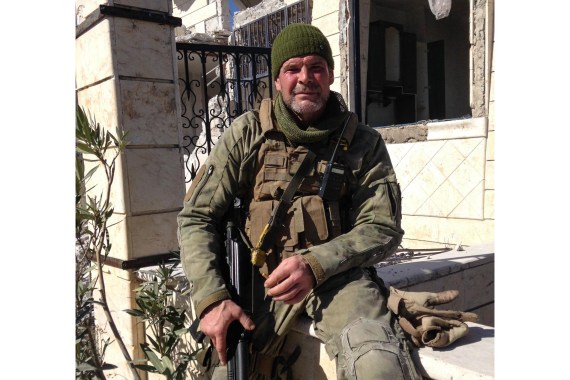 Marat Gabidullin, a member of the Wagner Group, shown here on a previous mission in Syria [Courtesy of Marat Gabidullin/Al Jazeera]