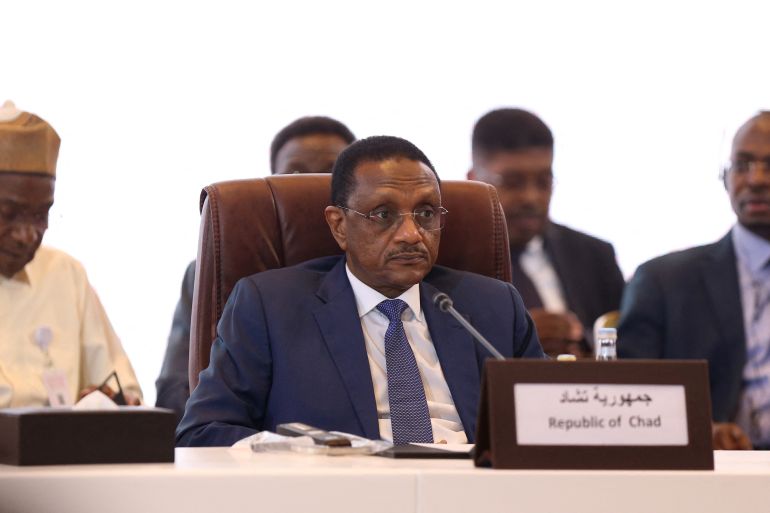Chadian Foreign Minister Mahamat Zene Cherif attends a signing ceremony in Doha on August 8, 2022 between Chad's military ruler and more than 40 opposition groups to launch national peace talks later this month, in the absence of The Front for Change and Concord in Chad (FACT)