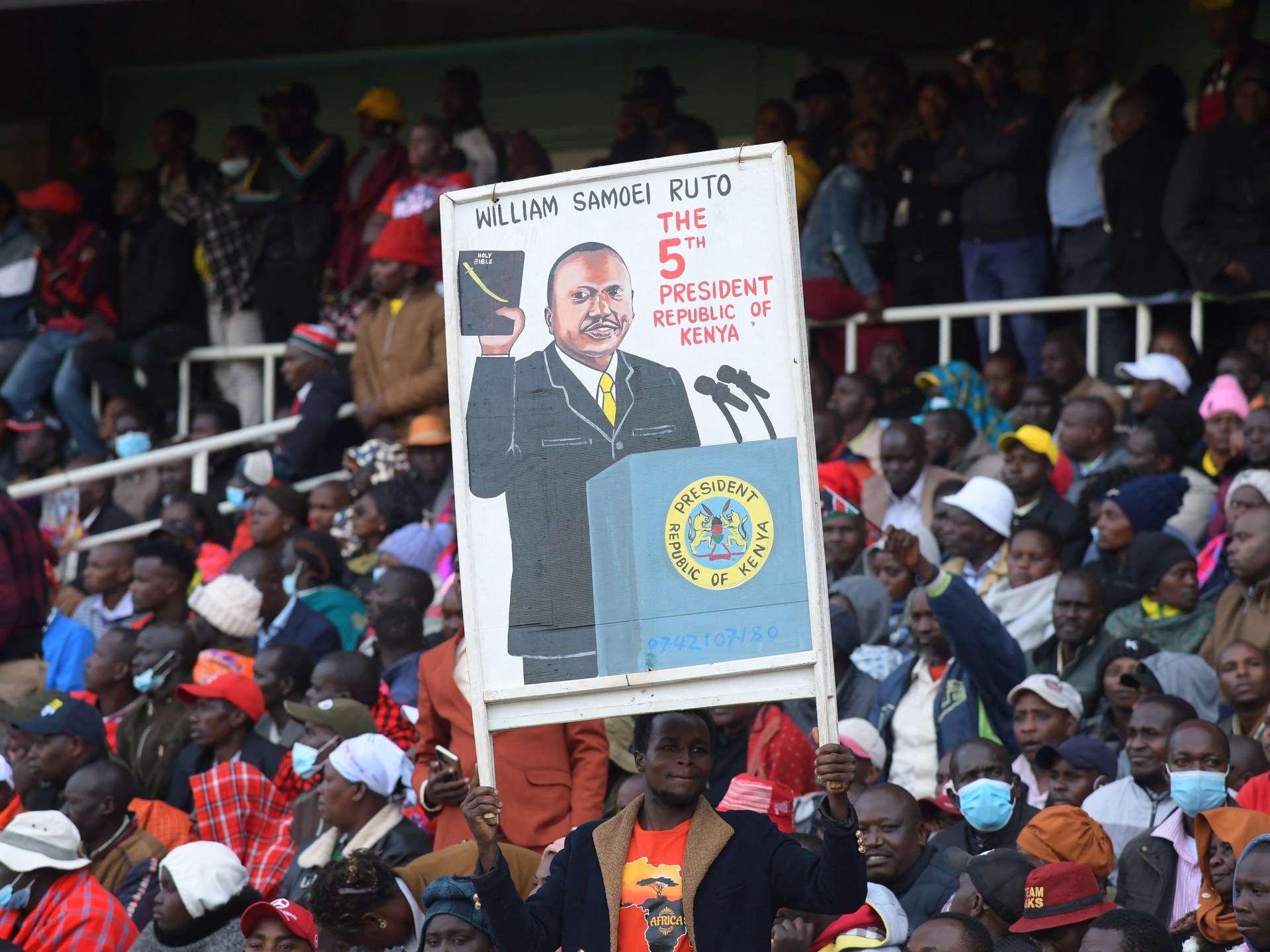 Stadium rush injures dozens as Kenya inaugurates President Ruto