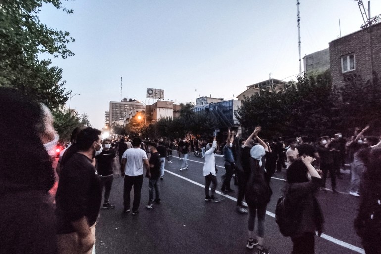 Protestors in Iran