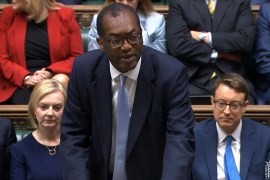 Chancellor of the Exchequer Kwasi Kwarteng unveiled his mini-budget plans [PRU handout via AFP]