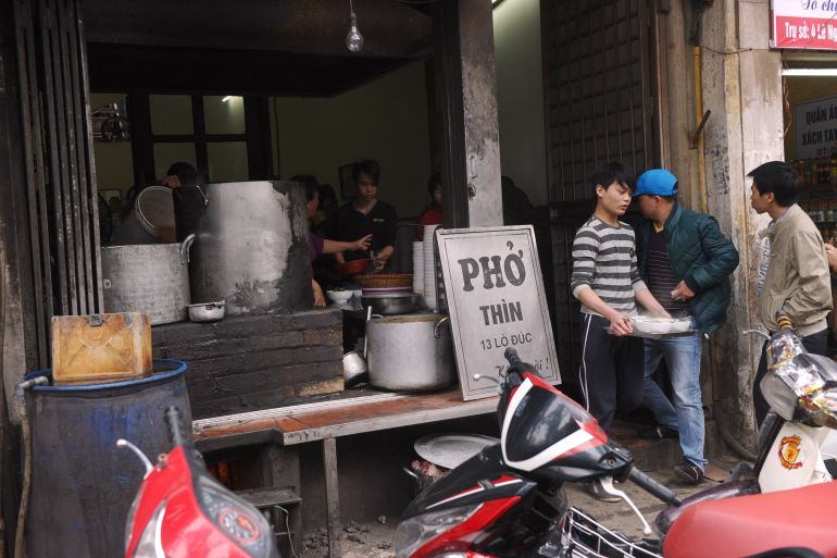 A pho noodle soup restaurant in Hanoi, Vietnam [File: Hoang Dinh Nam/AFP]