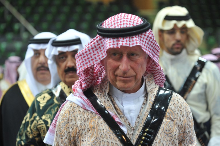 Prince Charles takes part in traditional Saudi dance known as 'Arda'