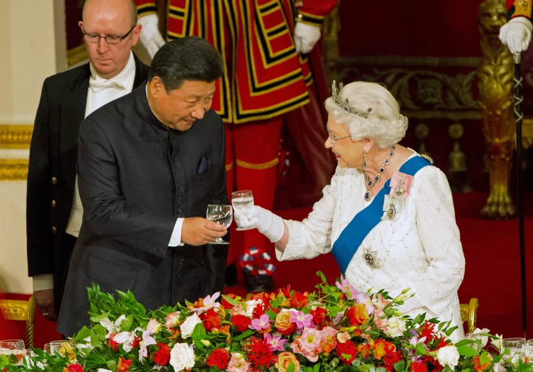 Chinese President Xi Jinping, who made a state visit to the UK in 2015, has expanded his 'true compassion' over the sovereign's passing [File: Dominic Lipinski/Pool by means of Reuters]