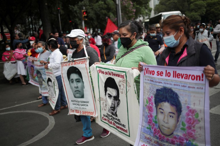 Mexico missing students protest