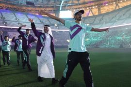 Unveiling of uniforms for Volunteers during the orientation event for the World Cup Qatar 2022