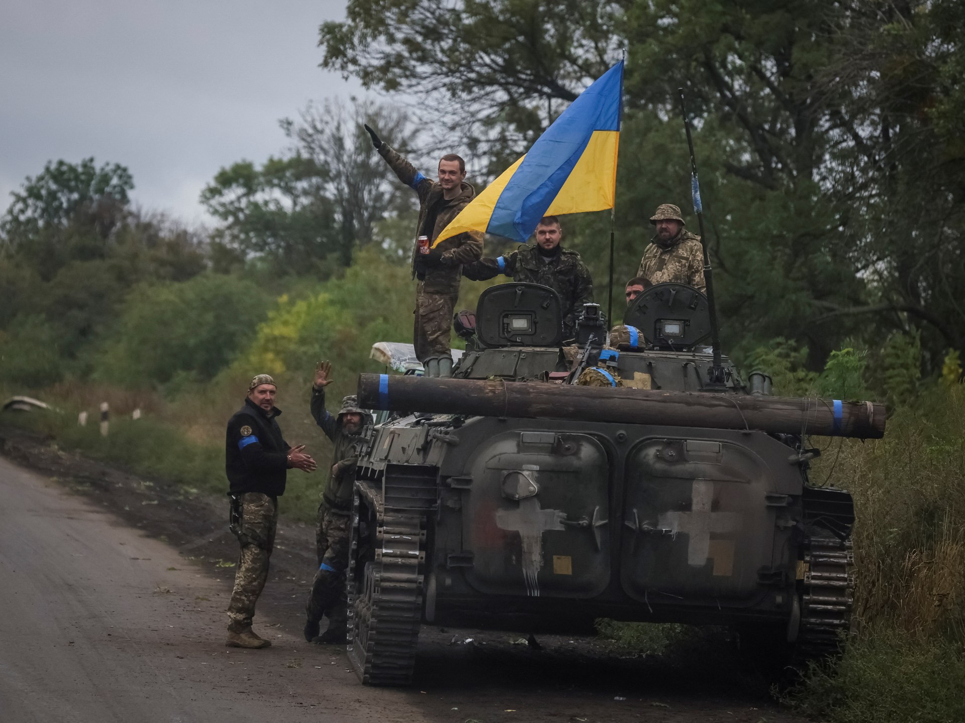 Высадка украиной. Украинские военные.