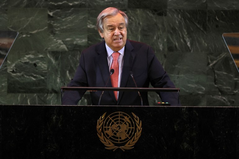 secretarul general al ONU, Antonio Guterres 