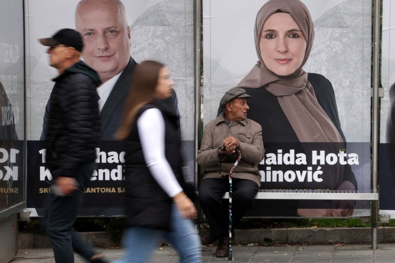 Bosnia election posters